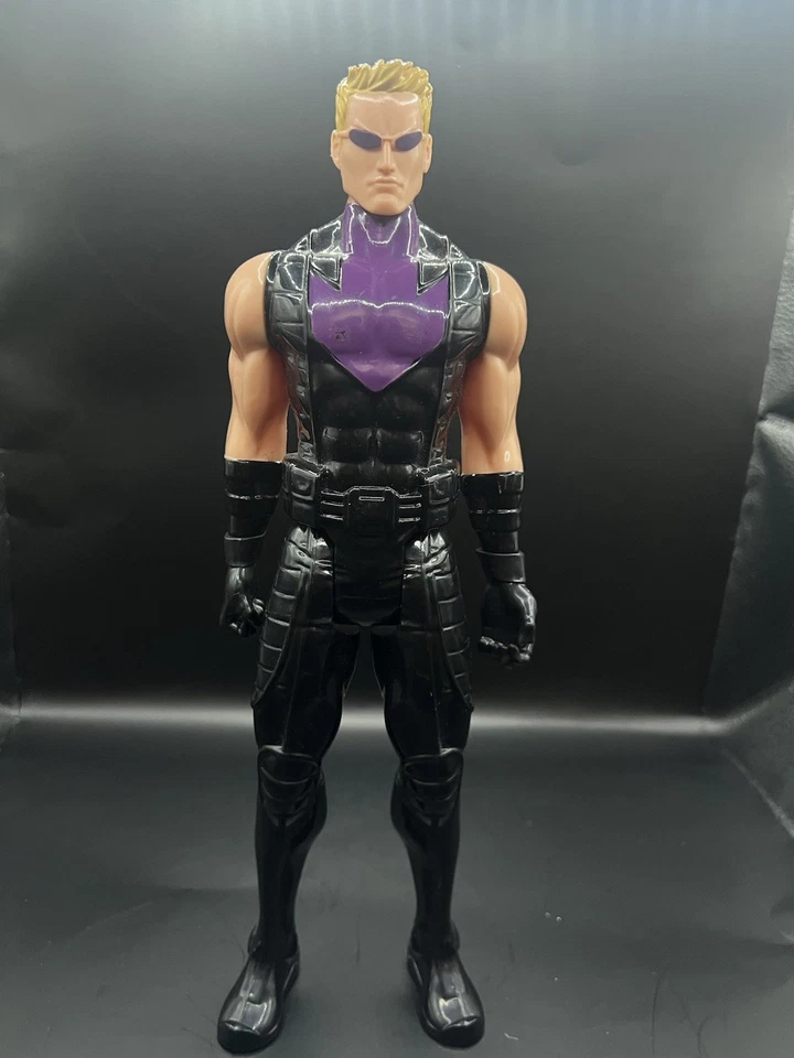 "Figura de acción Hawkeye 12"" Marvel Avengers Assemble Titan Hero Series 2014 Hasbro" Foto 1 de 4