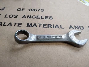 17mm Craftsman Stubby Metric Combination Wrench -vv- 44118 USA Pre-Owned - Picture 1 of 2