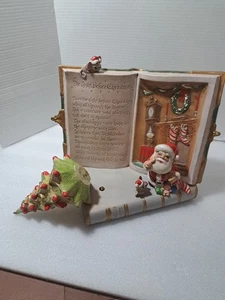 Árbol de música de cerámica G Sharpe La noche antes de Navidad necesita reparación - Imagen 1 de 12