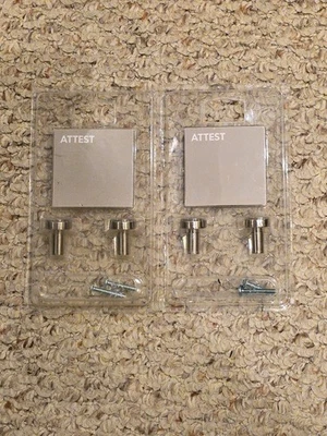 Ikea ATTEST Perilla/Cajón Acero Inoxidable - Paquete de 2 - 4 Perillas Total 501.387.50  Foto 1 de 4