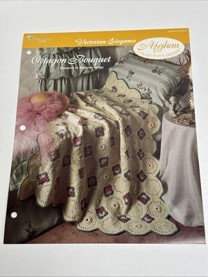 Octagon Bouquet Victorian Elegance Crochet Pattern Card Needlecraft Shop - Image 1 of 4