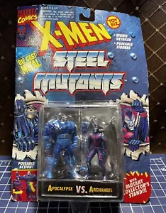 Vintage Toy Biz 1994 Marvel X-Men Steel Mutants Apocalypse vs Archangel + 1 Xtra - Bild 1 von 9