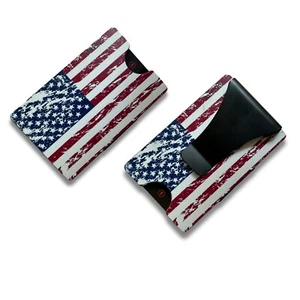 Storus Smart Wallet RFID Blocking Slim Wallet for Men, Gift - American Flag - Picture 1 of 9