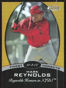 2008 Finest #FM-MR Mark Reynolds GOLD REFRACTOR /50 Diamondbacks - Picture 1 of 2