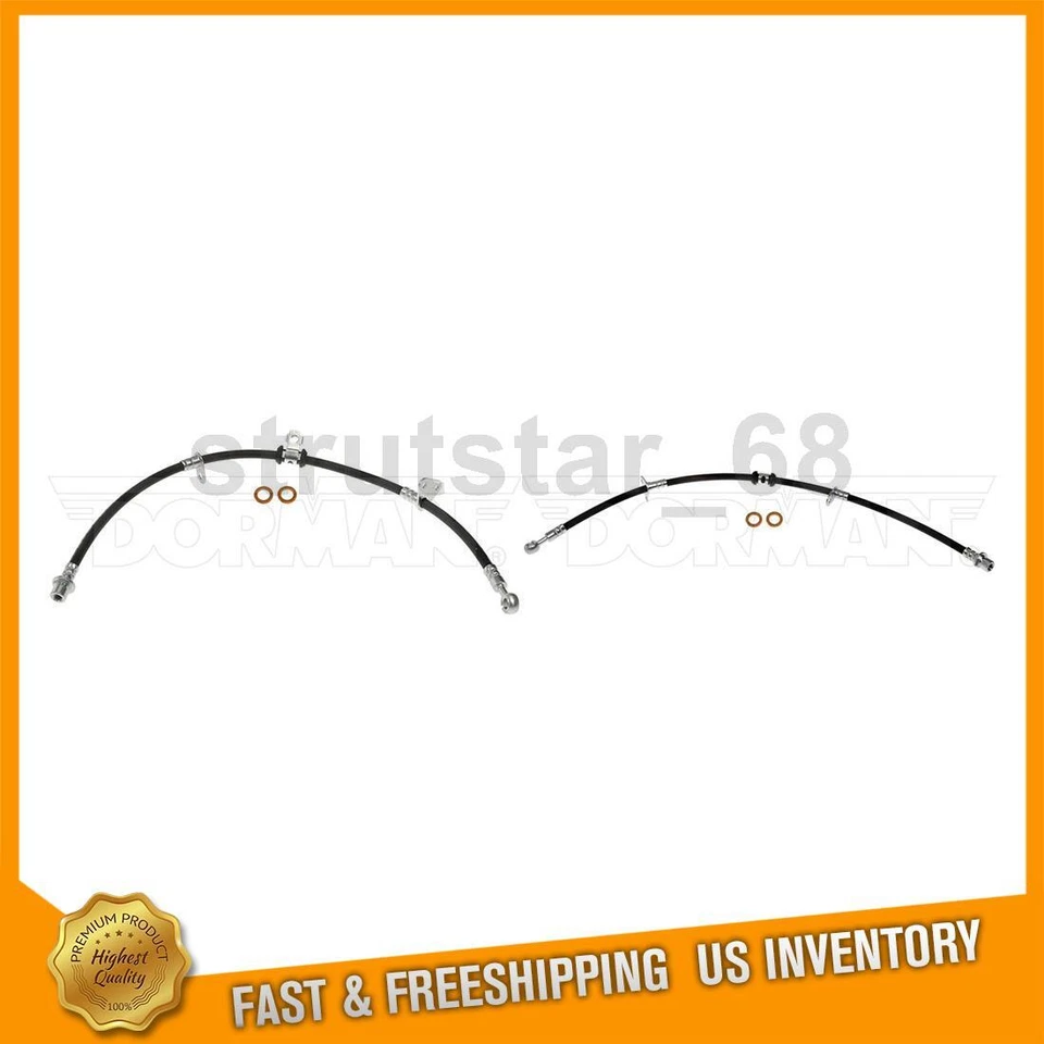 2 mangueiras de freio dianteiras para Honda Accord 1991 Honda Accord 1990 - Imagem 1 de 4