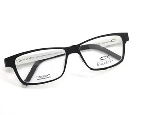 BLACKFIN WESTRAY BF650 Col. 158 Matte Black/White Titanium 54mm Eyeglasses - Picture 1 of 6
