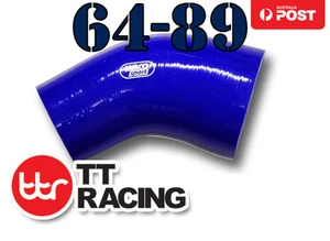 Silicone Turbo Air Pipe 45 Degree Reducer Elbow Hose 64mm to 89mm 2.5 3.5 inch - Picture 1 of 2