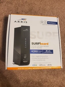 Arris Surfboard Docsis 3.0 Cable Modem & Wi-Fi Router SBG6950AC2 AC1900 Mbps - Picture 1 of 6