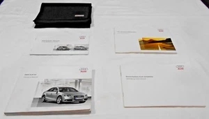 2009 AUDI A4 OWNER MANUAL 5/PC SET & BLACK AUDI PREMIUM DENIM FACTORY CASE. - Bild 1 von 8