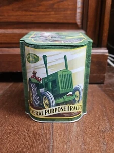 John Deere Dept 18 Model D Tractor Slope Lid Metal Tin - Picture 1 of 6