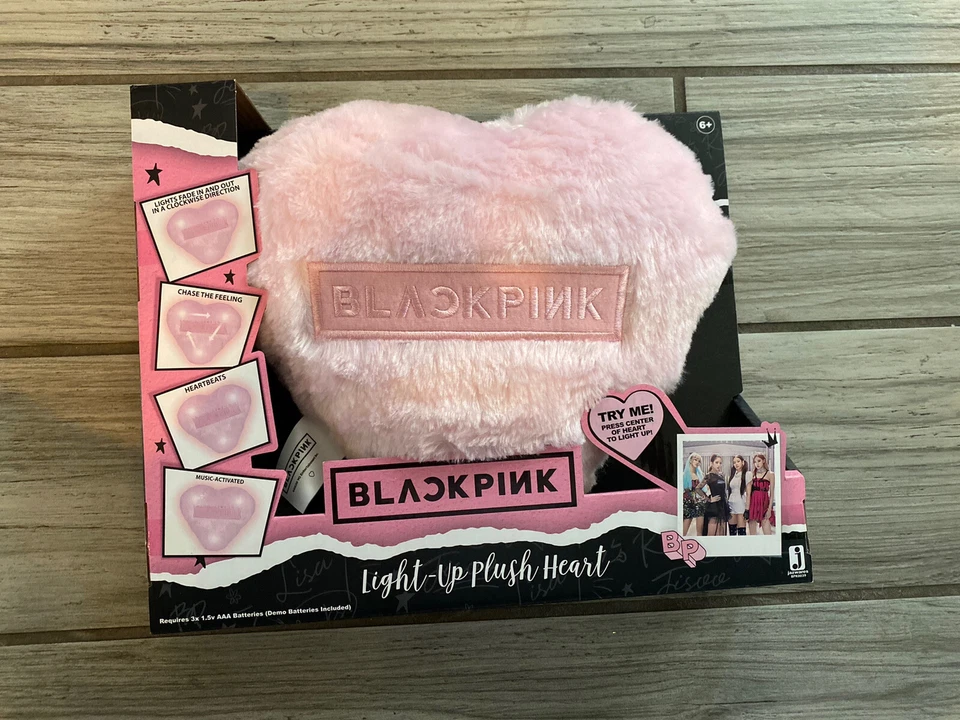 BlackPink Broken Heart Superstars Light-up Plush Heart Music Activated 2020