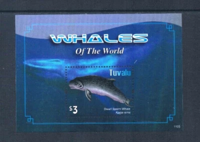 $5.75 Scott Value - 2011 TUVALU Juvenile Whale s/s South Pacific CV MNH NH UMM - Image 1 of 3