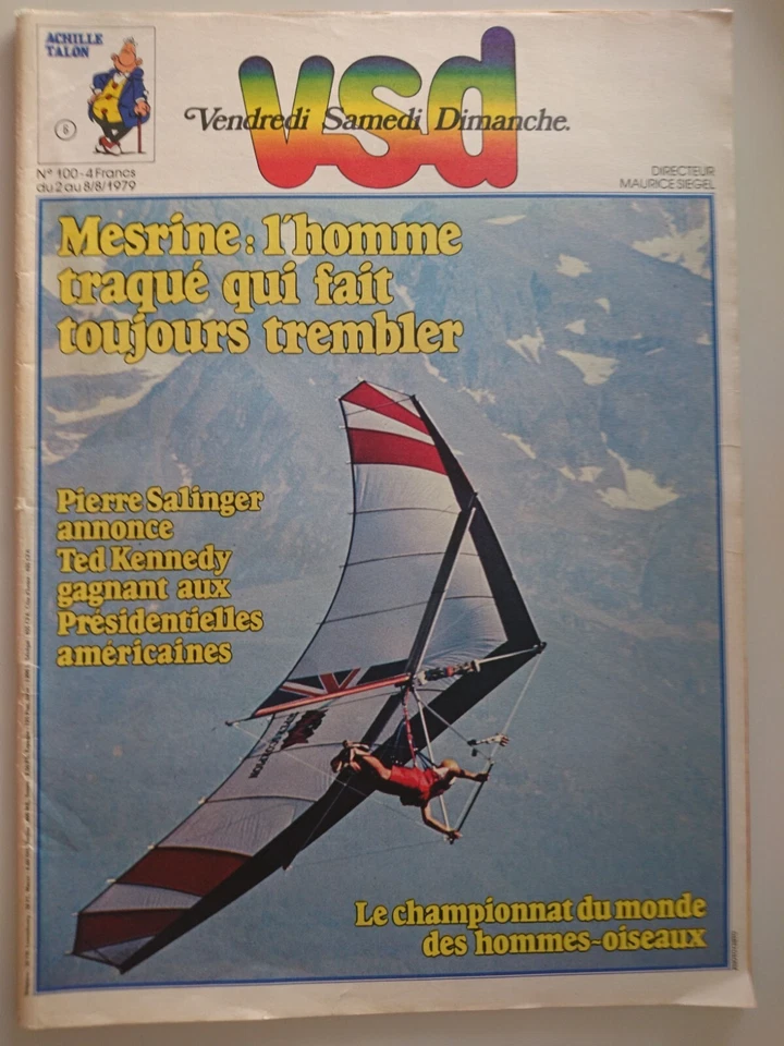 VSD N° 100 - Les deltaplanes, Jacques Mesrine, J.-P. Belmondo (2 au 8 août 1979) - Photo 1/1