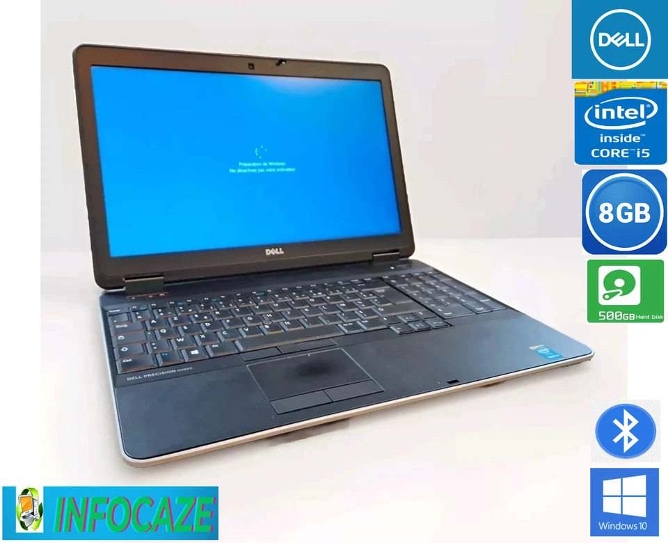 DELL PRECISION M2800-Intel(R) Core(TM) i5-4210M 2.60GHz-8GB-500GBHDD-WIN 10 PRO - Photo 1/4