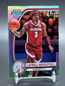 2024-25 1st Bowman cromo U refractor universitario #51 LATRELL WRIGHTSELL Alabama - Imagen 1 de 2