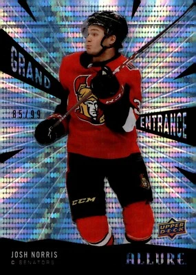 Josh Norris - 2020-21 Allure Grand Entrance Blue /99 Rookie Card #GE-11 - Image 1 of 2