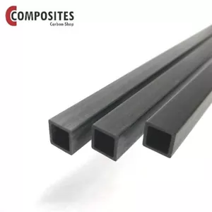 CFK/Carbon-Vierkant-Rohr 4 bis 10 mm - Länge 1000 mm - KOSTENLOSER VERSAND - Bild 1 von 1
