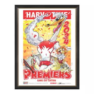 Sydney Swans 2024 AFL Premiership DÍA DEL JUEGO Harv Time impresión enmarcada - Imagen 1 de 1