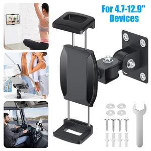 Tablet Wall Mount Holder 360° Rotation Metal Drill Base Fit for iPad Pro Mini - Picture 1 of 7
