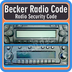 Becker Radio Unlock Code Harman BE4967 BE4937 BE4790 BE4780 BE4775 BE4773 BE4771 - Picture 1 of 2