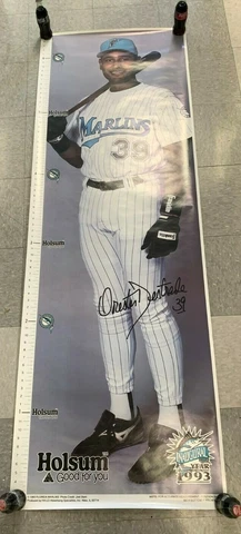 93*ORESTER DESTRADE-INAUGURAL YEAR-FLORIDA MARLINS26"X6'5"  POSTER,PB22 Cover