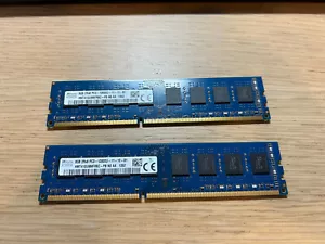 Lot of 2 SK Hynix HMT41GU6MFFR8C 8GB DDR3 Memory 12800U - Picture 1 of 1