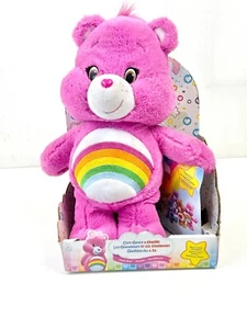 Care Bears Cheer Bear Plush 14" 2016 NIB Just Play Vivid + Bonus DVD Boxed - Picture 1 of 15