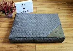 Grey Dog Bed - Luxury Orthopaedic Memory Foam - Machine Washable - Picture 1 of 7