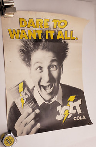 1980's Jolt Cola Poster Dare To Want It All Vintage Jolt Poster
