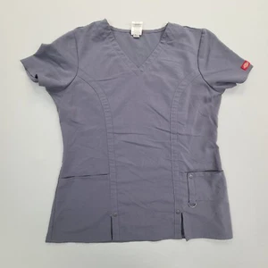 Dickies Scrubs Womens Medium Gray Medical Field Nurse Casual Comfort Ladies - Picture 1 of 7
