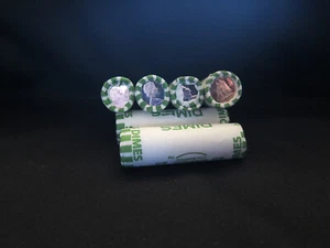 Lote de 50 monedas de monedas de diez centavos canadienses 10C de rollo engarzado de bu 80 % plata - Imagen 1 de 4