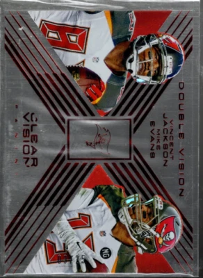 A5037- 2015 Panini Clear Vision Double Red #DV2 Mike Evans Vincent Jackson /25 - Image 1 of 2