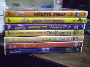 (7) Disney Mickey Mouse Children's DVD Lot: Christmas (3) MM Clubhouse Fantasia - Picture 1 of 1