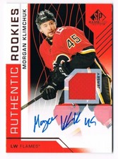 2018-19 SP Game-Used Authentic Rookie Autograph Jersey Auto Red Morgan Klimchuk