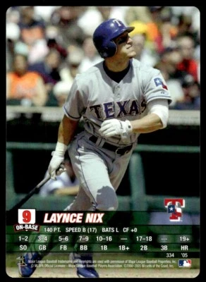 2005 MLB SHOWDOWN BASEBALL BREAK SET LAYNCE NIX - Image 1 of 2