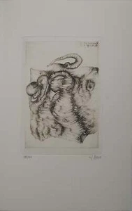 Fred ZWEI: Lamentation, original signierte Gravur - Bild 1 von 6
