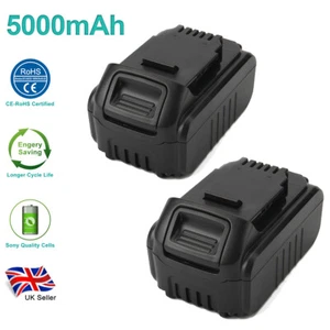 2x Batteria agli ioni di litio 5.0AH 18V per Dewalt DCB184 DCB182 DCB180 DCB205-2 XR COMBI - Foto 1 di 8