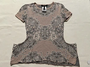 BCBGMAXAZRIA Stricktop Taschentuchsaum/Schößchen M - Bild 1 von 7