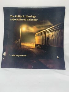 Calendario ferroviario Philip R. Hastings 1990 Stonefield Calendar Co. De colección RARO - Imagen 1 de 6