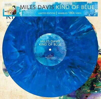 Miles Davis – Kind Of Blue LP 12" Blue Marbled Vinyl Record - Limited Edition