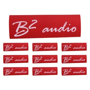 Paquete de 10 termorretráctiles rojos calibre B2 Audio con logotipo de audio B2 - Imagen 1 de 2