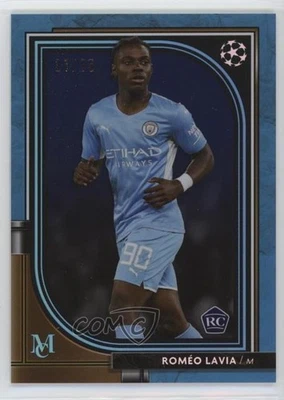 2021-22 Topps Museum Collection UCL Sapphire /75 Romeo Lavia Roméo #56 Rookie RC - Image 1 of 2