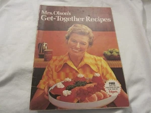 Vintage 1973 Folgers Cookbook Mrs Olson's Get Together Recipes - Bild 1 von 3