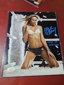 Foto autografiada de 8x10 firmada por Stacy Keibler + inscripción *CERTIFICADO JSA* WWE  - Imagen 1 de 3