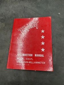 Triplett Model 630-PL Volt-Ohm-Milliammeter Instruction Manual - Picture 1 of 4