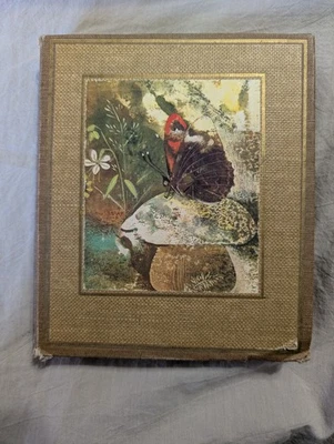 Vintage Gibson Address & Record Book 6 Ring Binder Butterfly Mushroom 1972 - Image 1 of 4