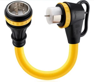 Cavo alimentazione Marine Shore compatibile con NEMA SS2-50P a SS2-50R 1,5FT ETL - Foto 1 di 9