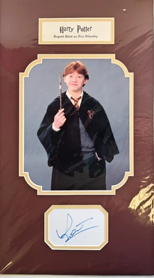Rupert Grint in Harry Potter Hand Signed Mounted Autograph 20" x 12" approx. - Image 1 of 4