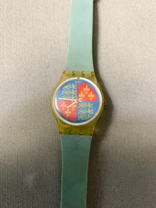 Swatch Swiss Watch LK102 LIONHEART Ladies 25mm Vintage 1986 with Band Womens - Picture 1 of 4