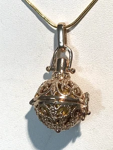 NEUWARE-ANGEBOT*KÄFIG ENGELSRUFER/HARMONIE GLOCKENSPIEL KUGEL HALSKETTE MIT NEUER 18" KETTE #2g - Bild 1 von 10